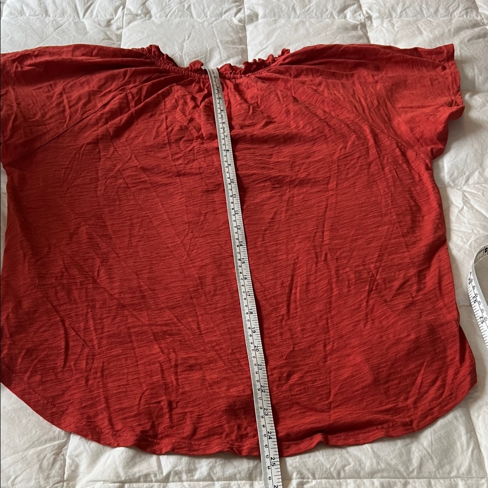 Dylan Red Flutter Sleeve Blouse - image 4